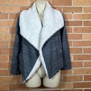 Ann Taylor Loft Jacket size XS sherpa Gray